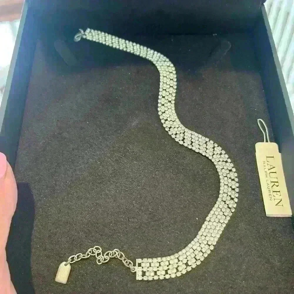 Lauren Ralph Lauren rhinestone choker necklace - Picture 5 of 6